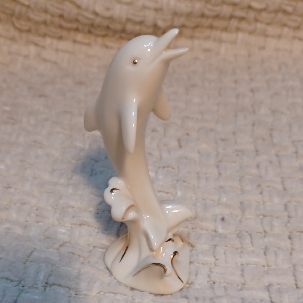 Lenox Elegant Cream Dolphin Figurine